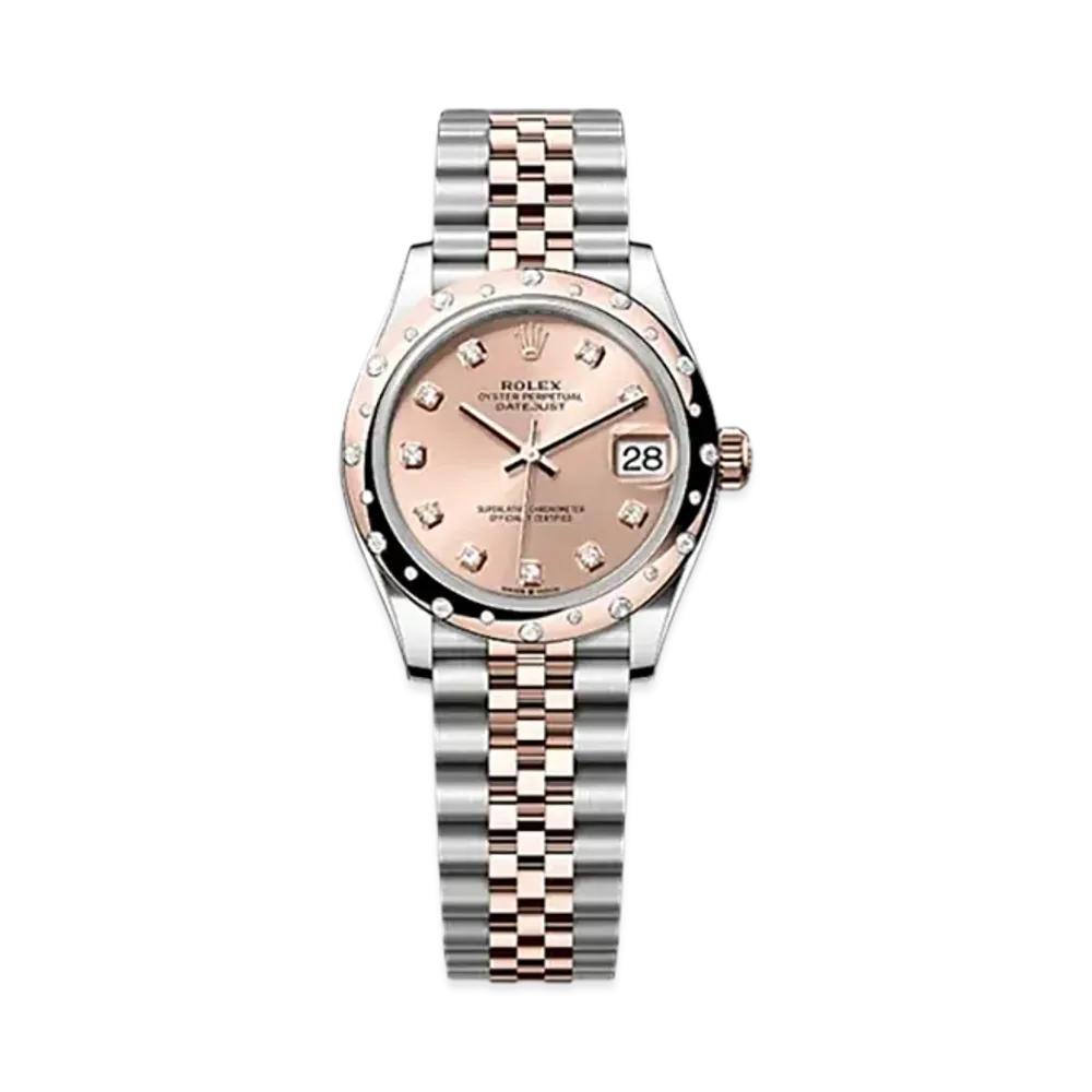 ROLEX Datejust 31mm Oystersteel & Everose Gold Diamond 278341RBR "Rose-colour"