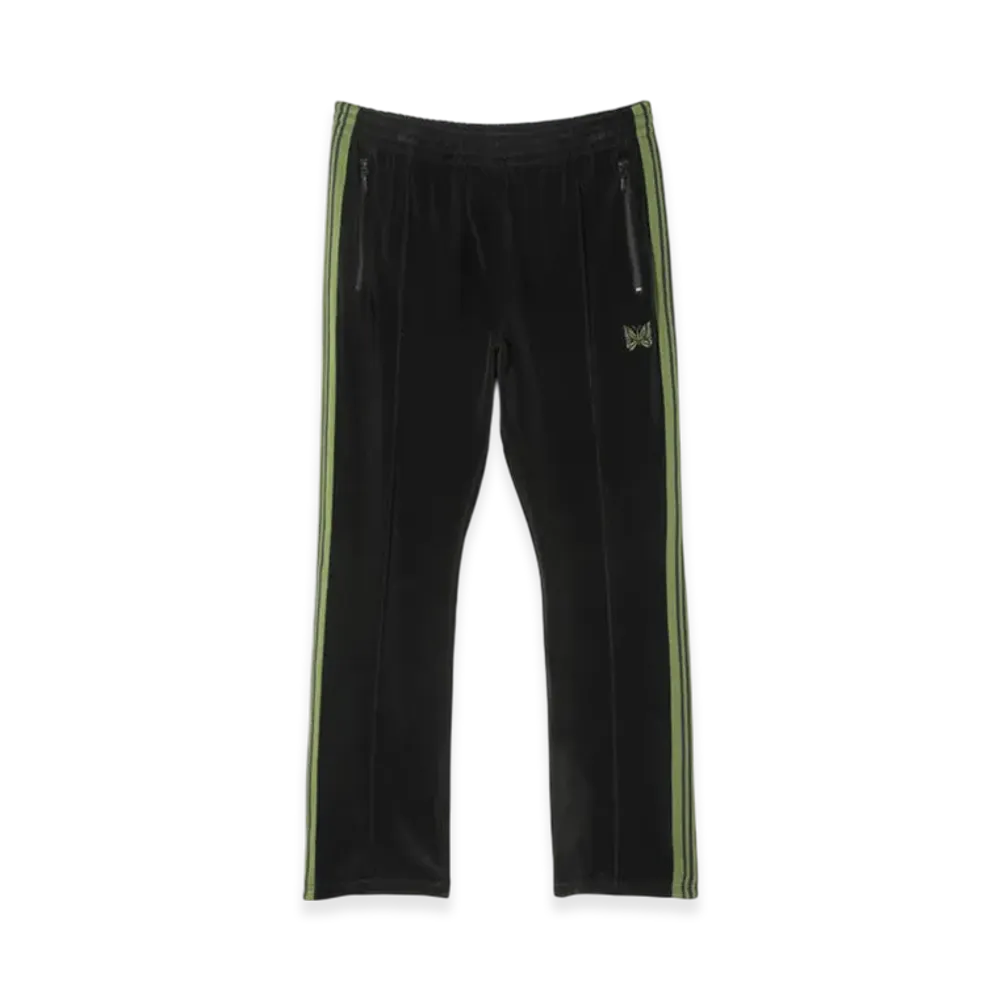 NEEDLES Narrow Track Pant - C/PE Velour "Black"
