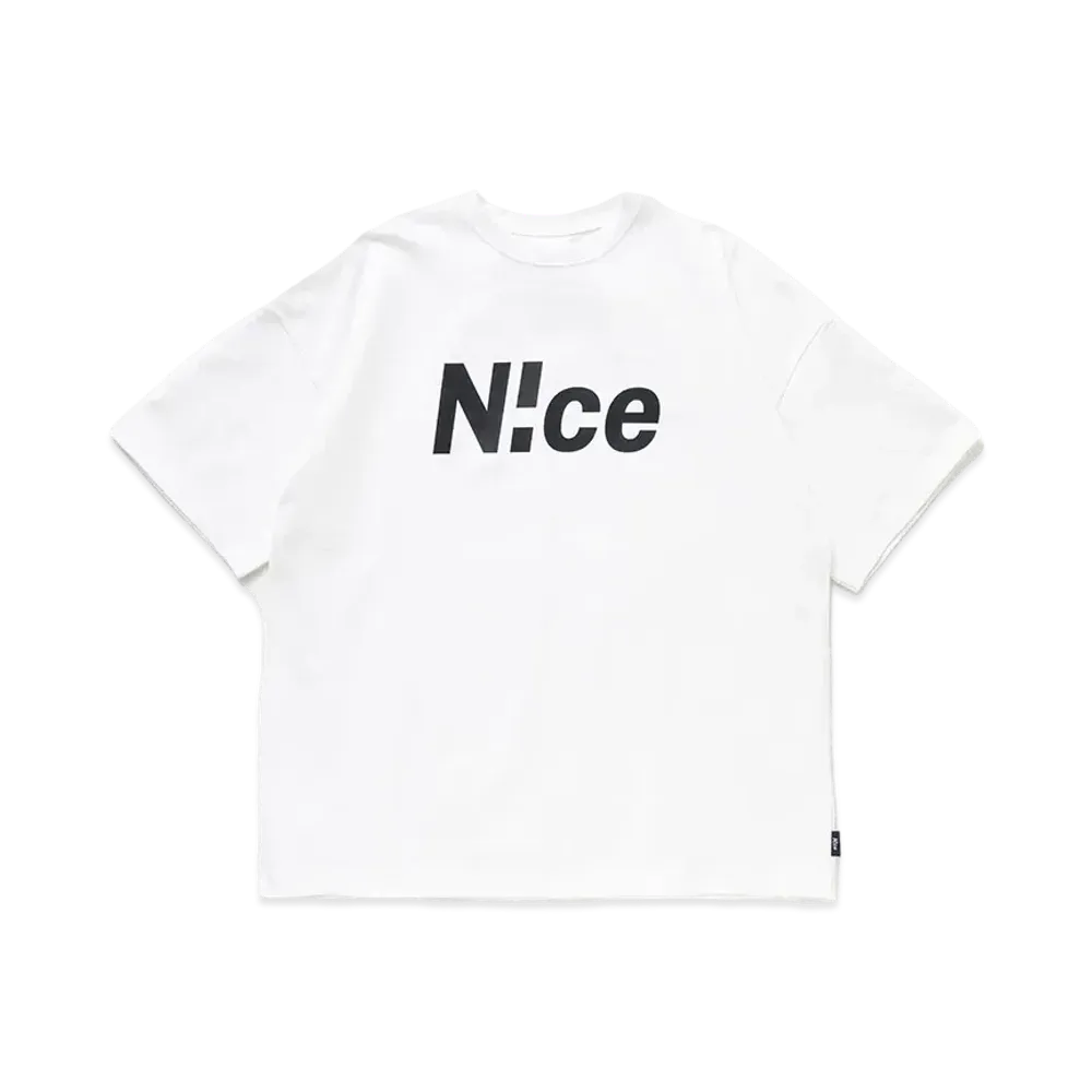 N!ce Basic Tee "White"
