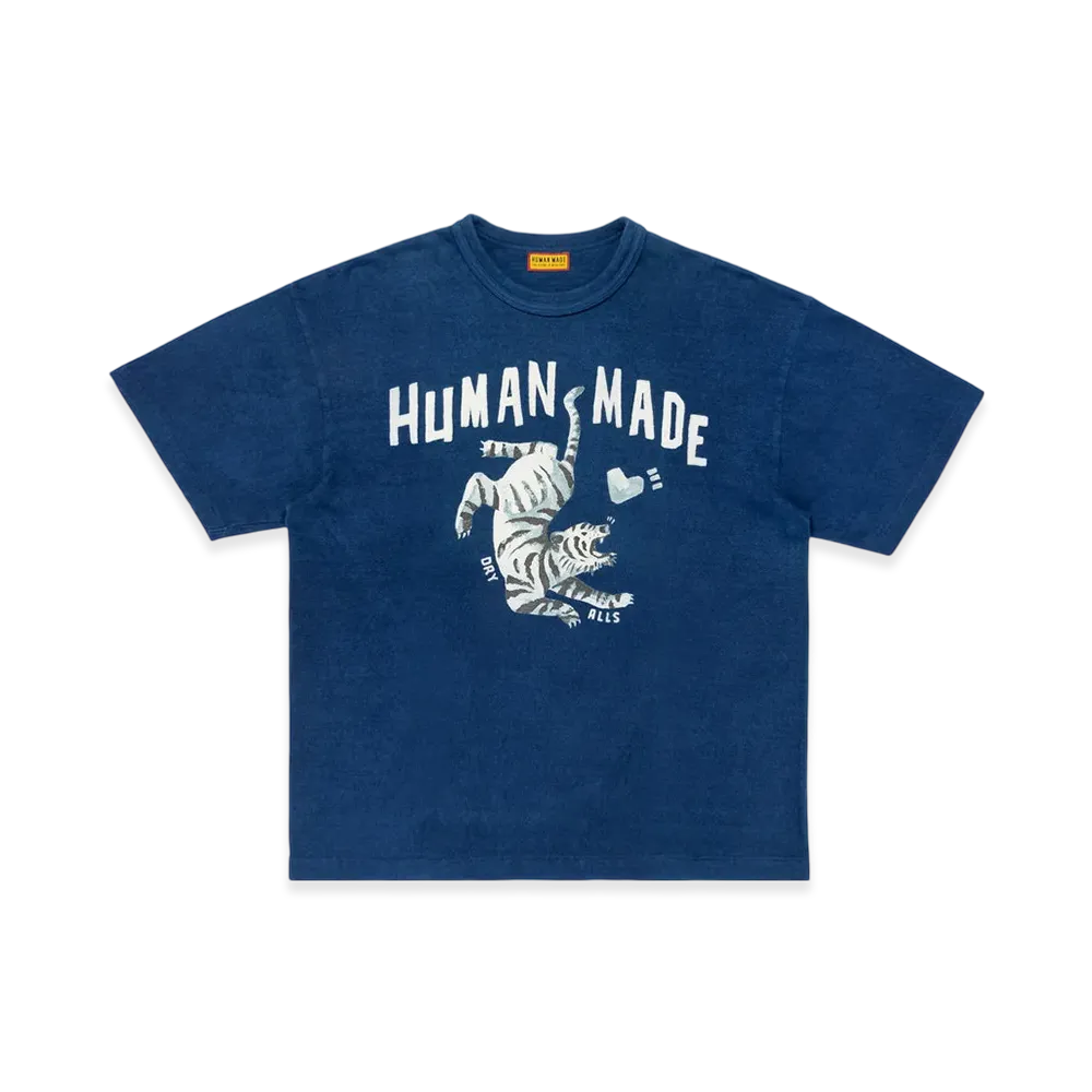 HUMAN MADE Indigo Dyed T-Shirt "Indigo" HM29CS045