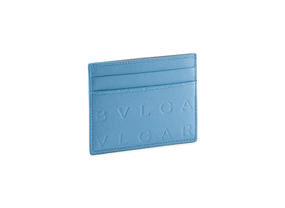 BVLGARI BVLGARI Logo Infinitum Card Holder "Blue"