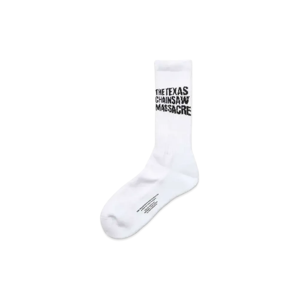 WACKO MARIA THE TEXAS CHAINSAW MASSACRE / SPORTS SOCKS "White/Black"