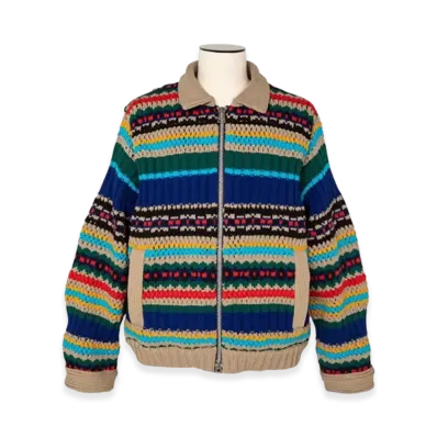 sacai Mesh Knit Blouson "Multi"