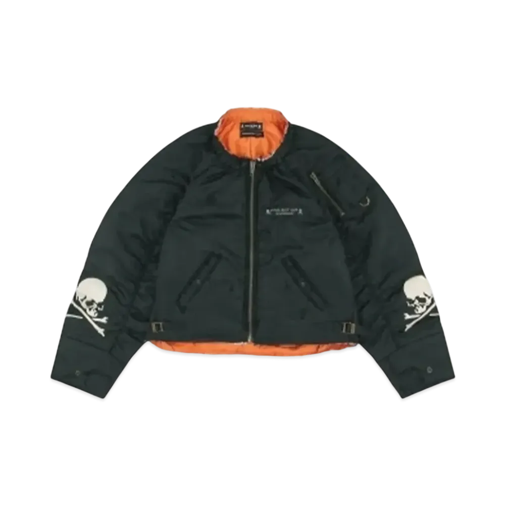 mastermind JAPAN x PROJECT G/R Reconstructed Bomber Jacket "Black"