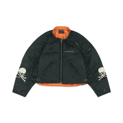 mastermind JAPAN x PROJECT G/R Reconstructed Bomber Jacket "Black"