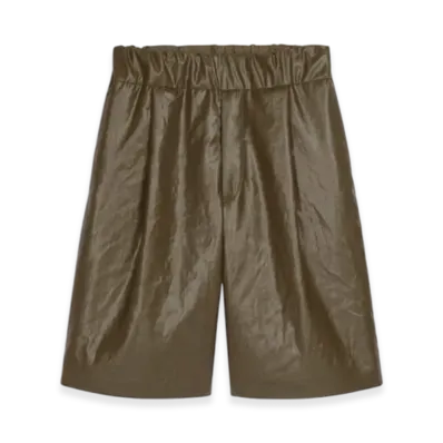 DRIES VAN NOTEN Padded Bermuda Shorts "Khaki"