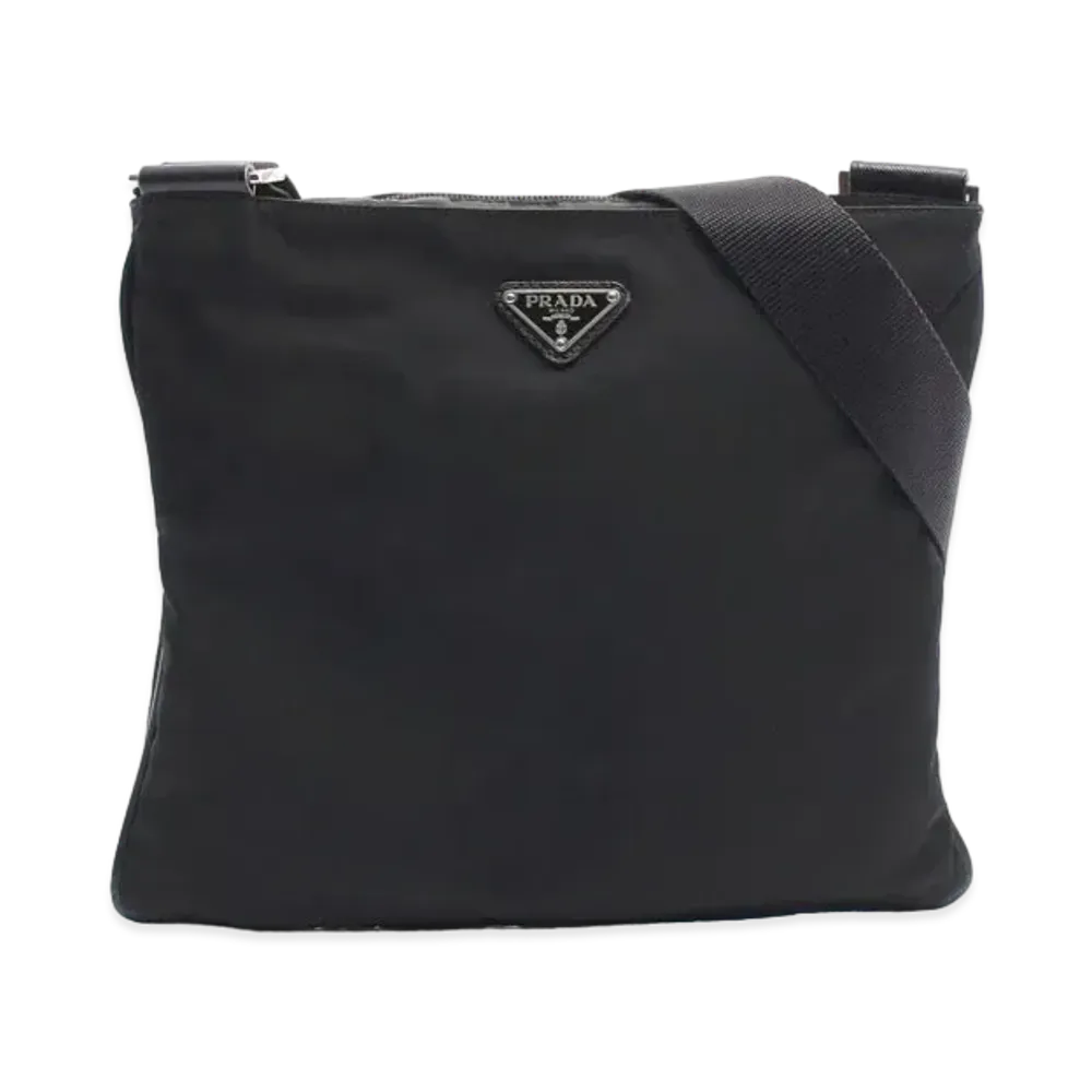 PRADA Nylon Shoulder Bag "Black"