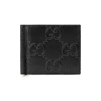 GUCCI GG Emboss Money Clip "Black"