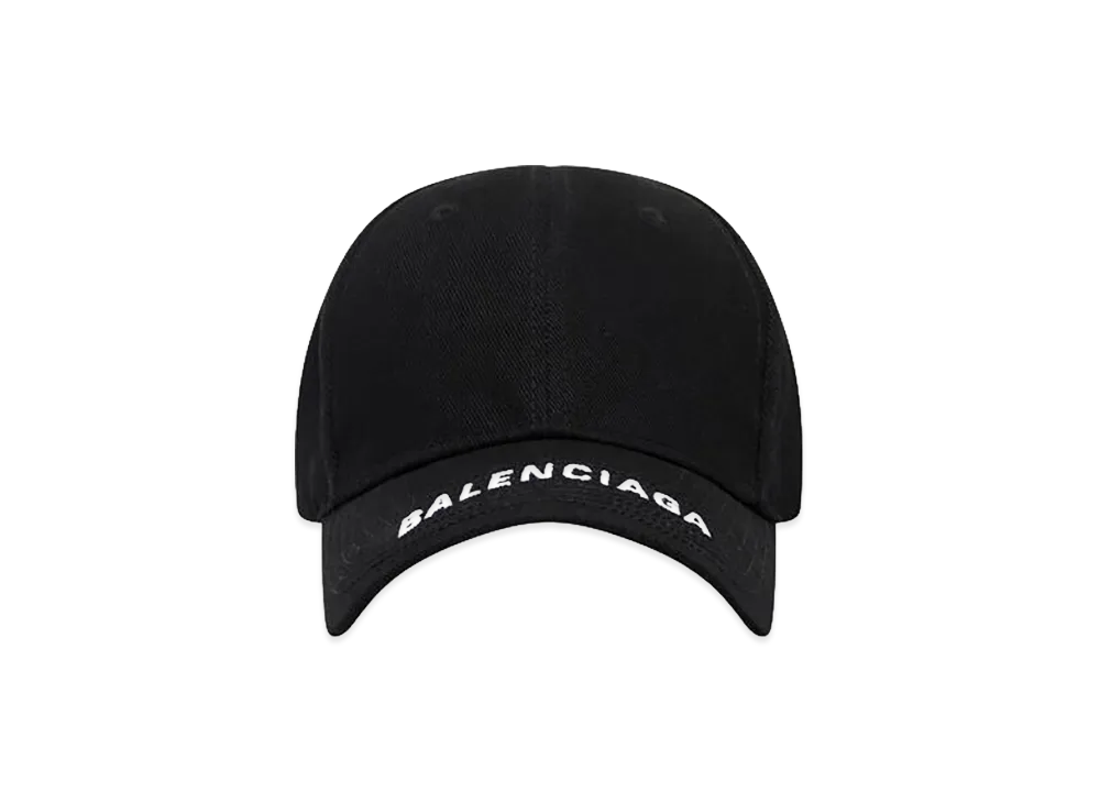 BALENCIAGA Logo Visor Cap "Black"