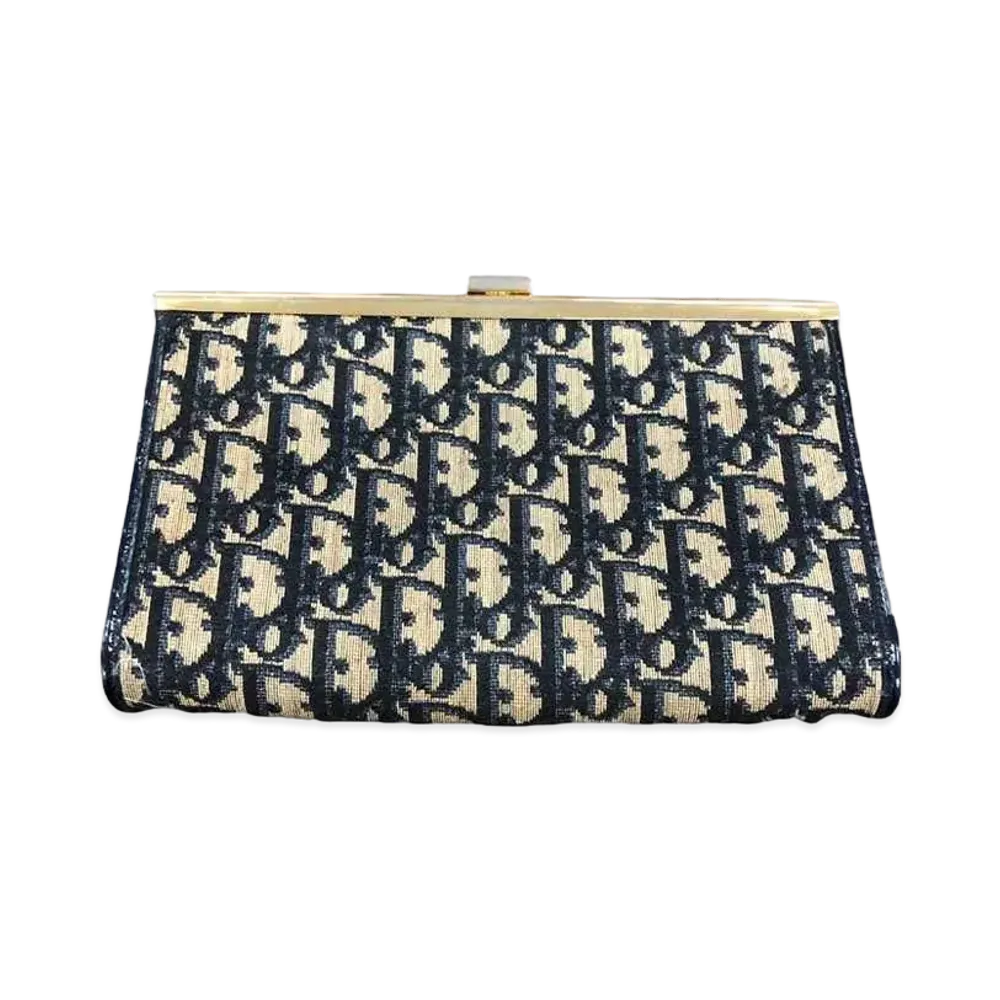 Dior Trotter Clutch Bag "Navy"
