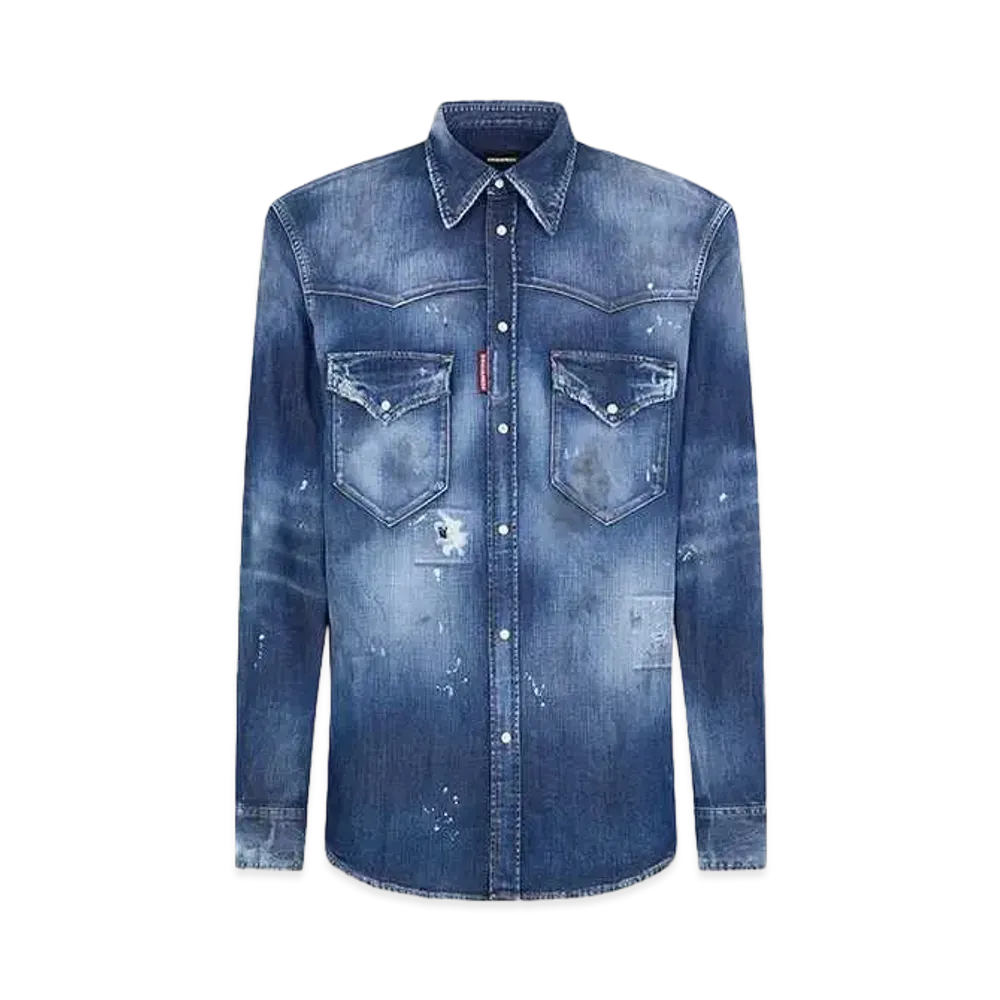 Dsquared2 Fashion Western Shirt "Navy"