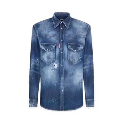 Dsquared2 Fashion Western Shirt "Navy"