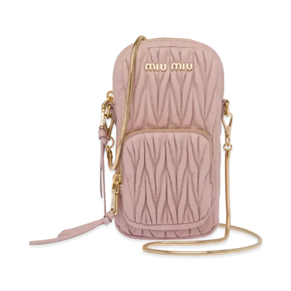 MIU MIU Materassenapa Leather Mini Bag "Opal"
