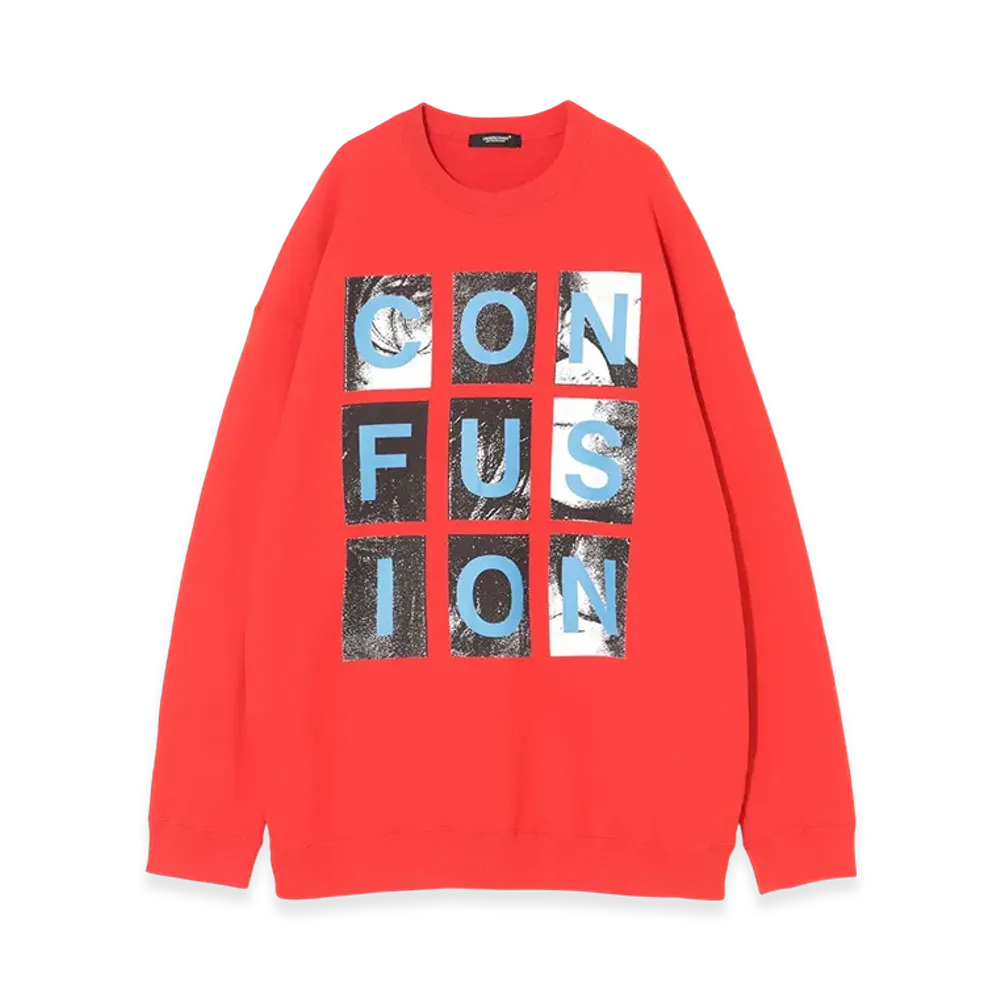 UNDERCOVER Cotton Sweat Big Pullover "Red"