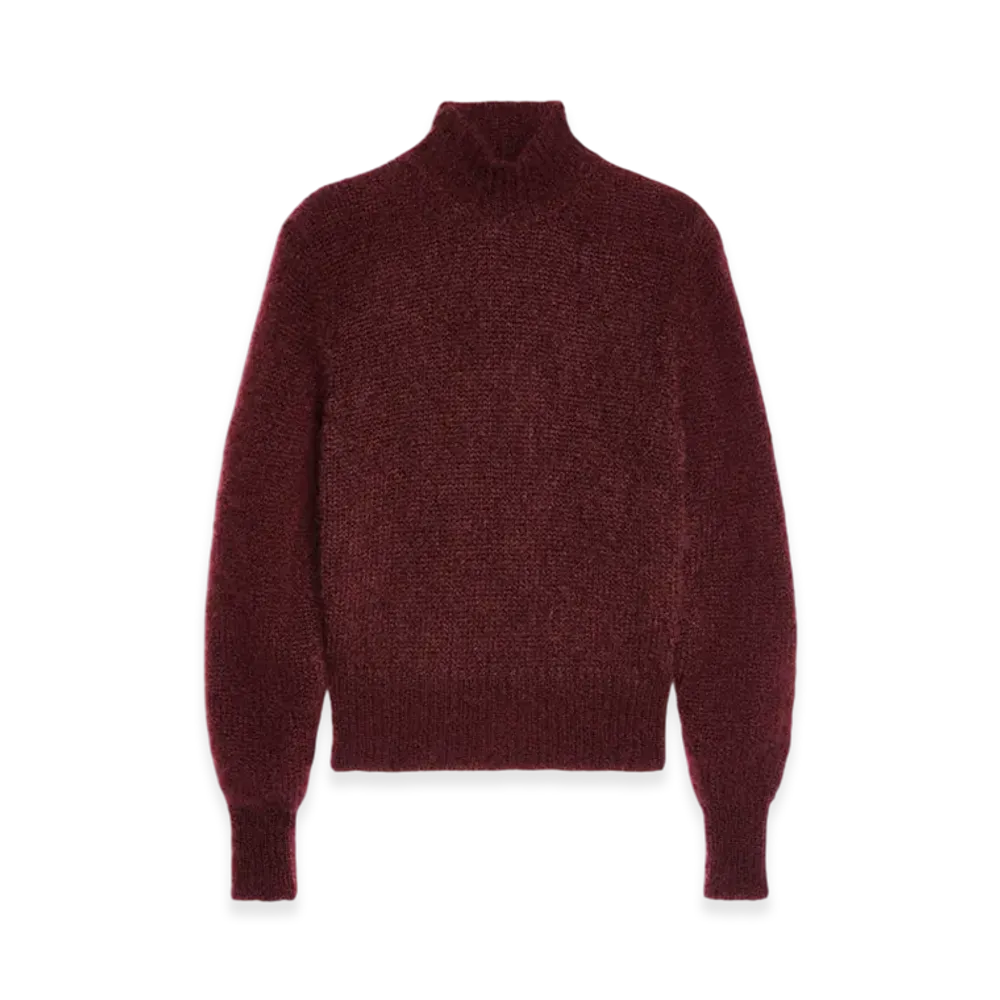 DRIES VAN NOTEN Women's Mohair Sweater "Bordeaux"