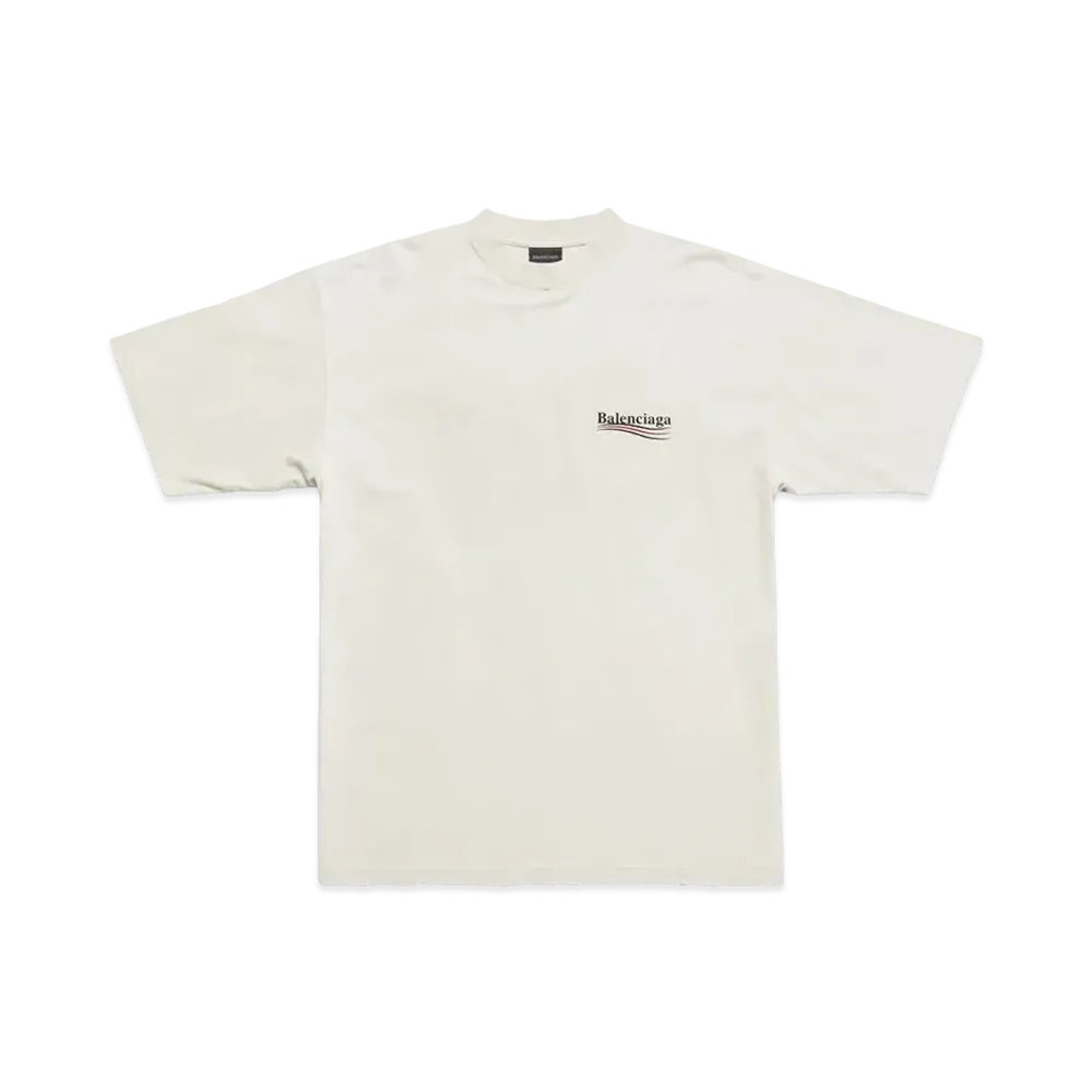 BALENCIAGA MENS Political Campaign T-shirt "White"