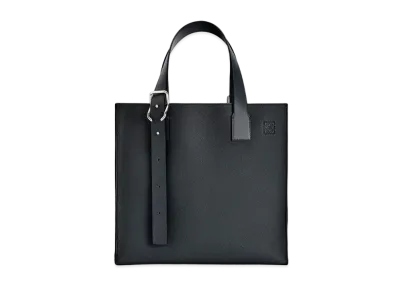 LOEWE Buckle Tote Bag In Soft Grained Calfskin "Black"