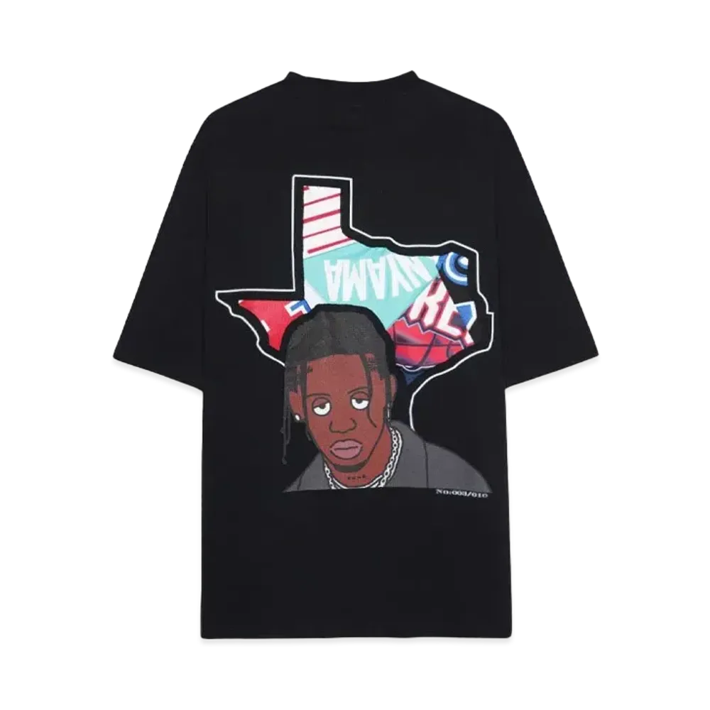 RISA x CIVIATELIER TEXAS LA FLAME TEE -003/010- "BLACK"