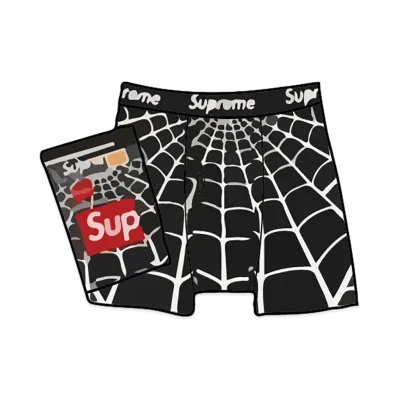 Supreme x Hanes Spider-Man Boxer Briefs (2 Pack) "Black"