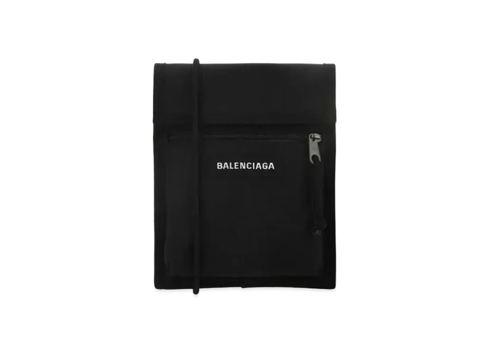 BALENCIAGA Nylon Crossbody Bag "Black"