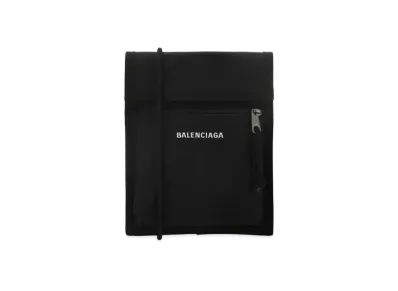 BALENCIAGA Nylon Crossbody Bag "Black"