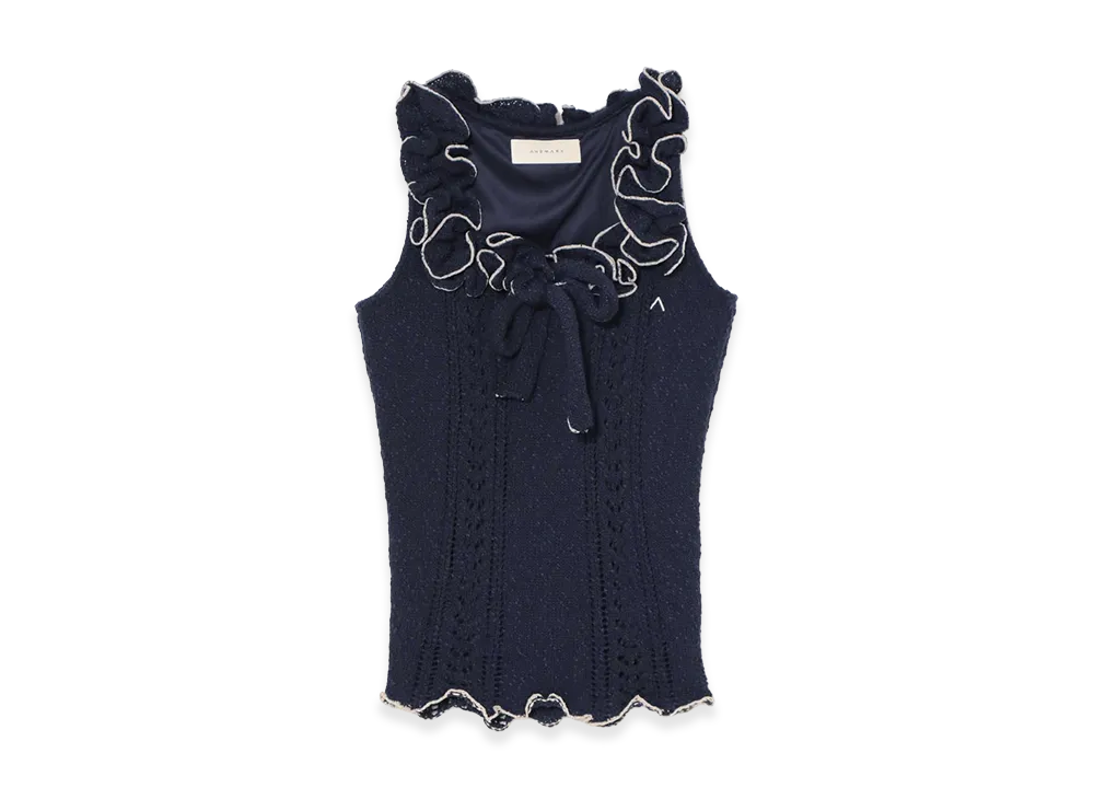 ANDMARY Women's Baby Ribbon Tops "Navy"