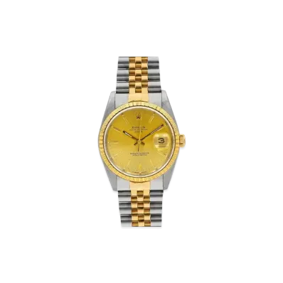 ROLEX Oyster Perpetual Date "Champagne/Stainless Steel/Yellow Gold"