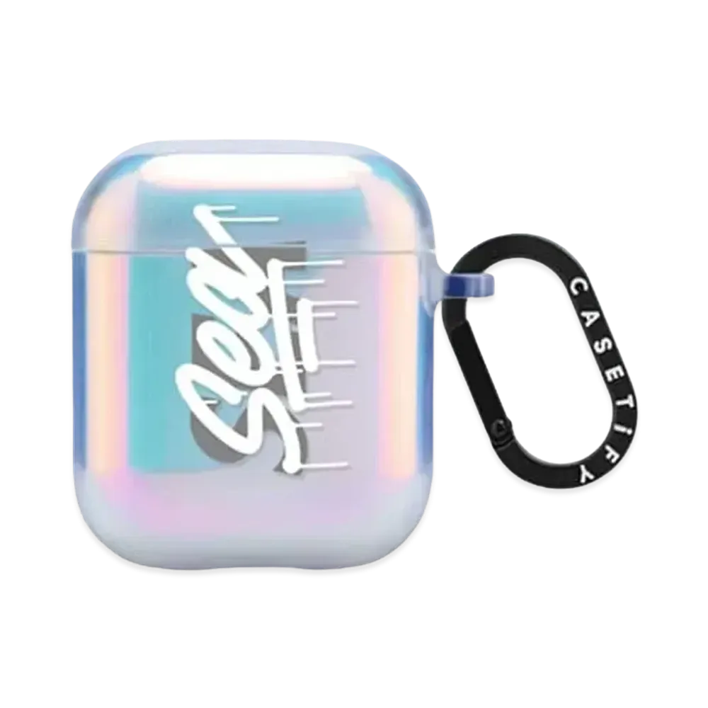 WIND AND SEA  x CASETIFY x it's a living LOGO TPU Air Pods (2nd generation) Case "Aurora"