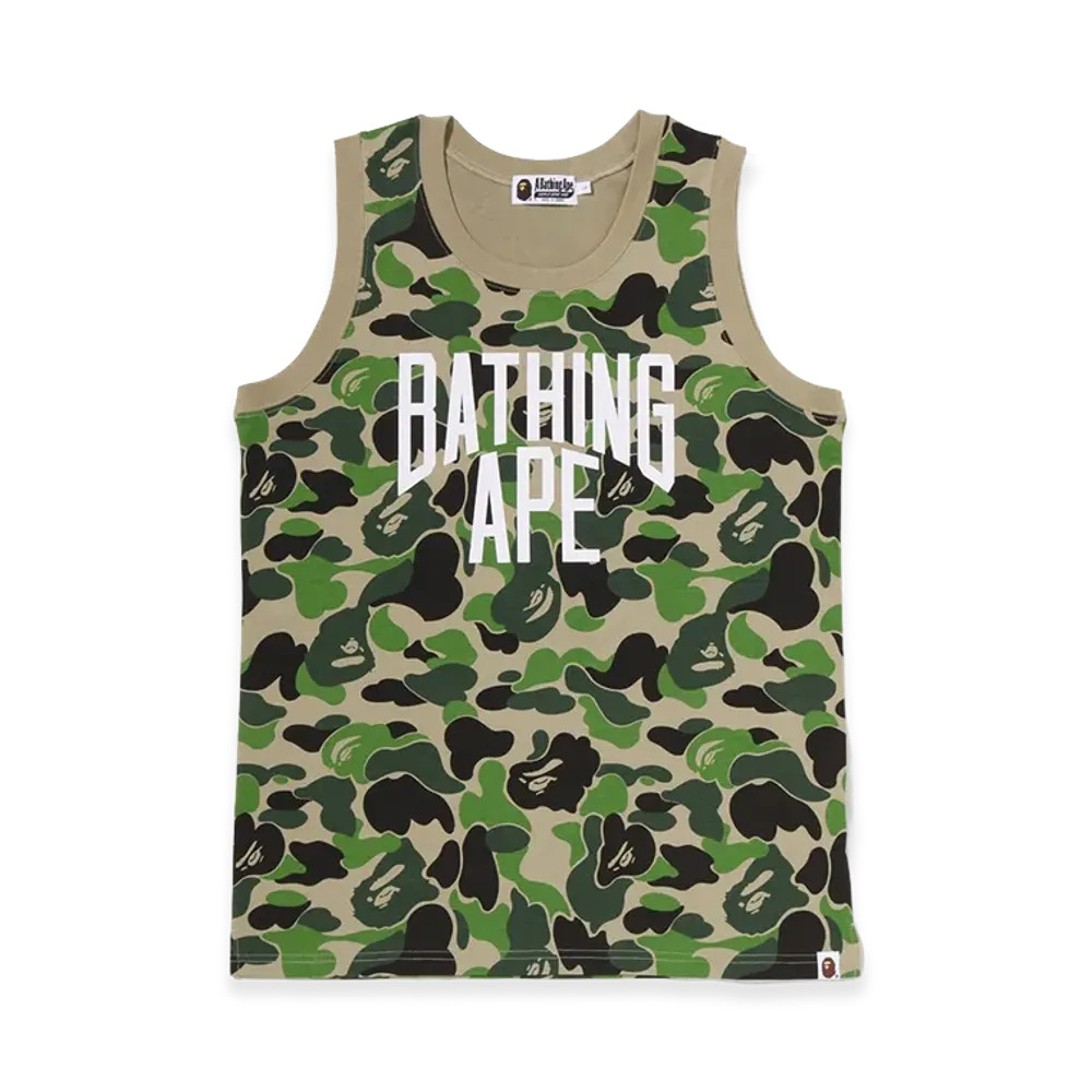 A BATHING APE ABC Camo Tank Top "Green"