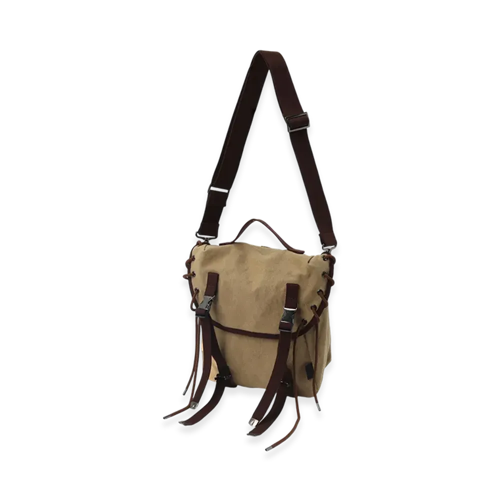 Ground Y Canvas Shoulder Bag "Beige"