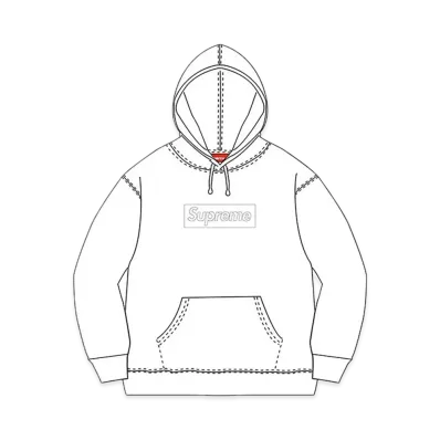 Supreme Box Logo Hooded Sweatshirt "White" (14FW)