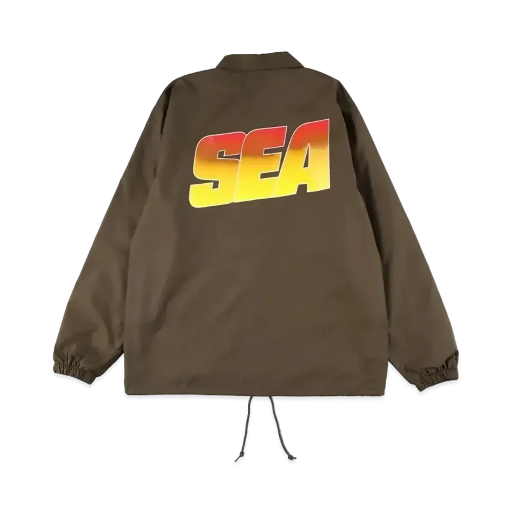 WIND AND SEA Sea Alive Nylon Coach Jacket "Brown"