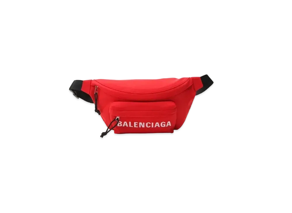 BALENCIAGA Nylon Waist Bag "Red"