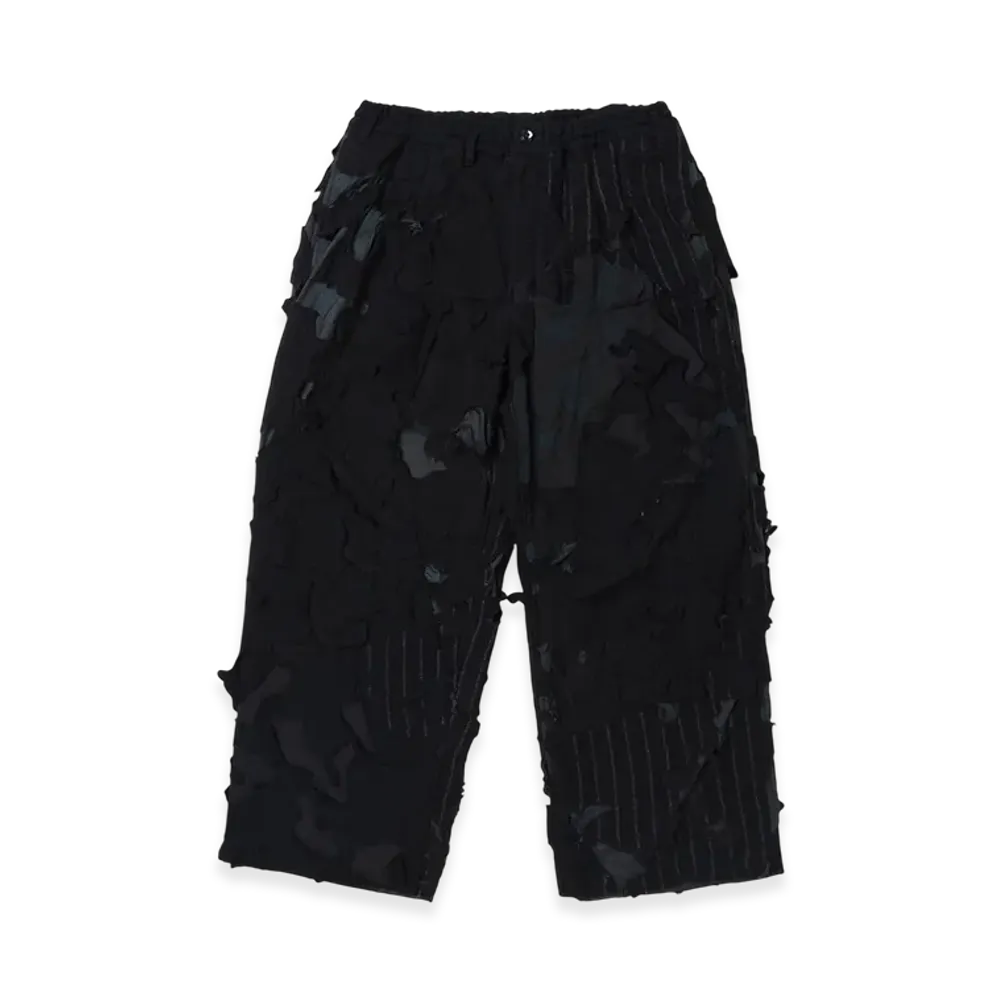 Ground Y x CHAINSAW MAN Collaborate Collection Explosion Camouflage Wide Pants "Black"
