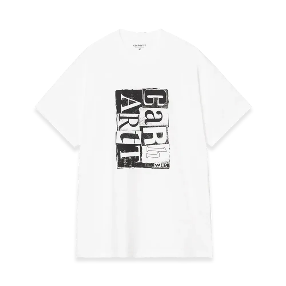 Carhartt WIP S/S Moving Letterpress T-Shirt "White"