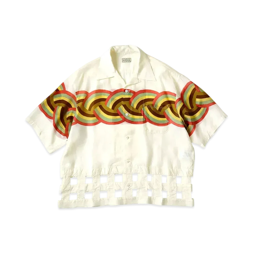 KAPITAL Silk Rayon Rainbow Wind Pen Aloha Shirt "Kinari"