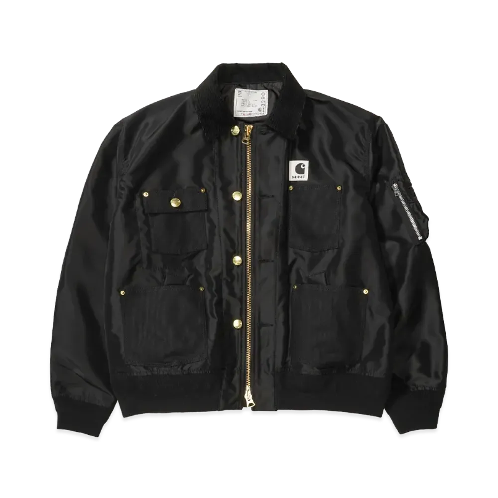 sacai x Carhartt WIP Nylon Twill x Duck Blouson "Black"
