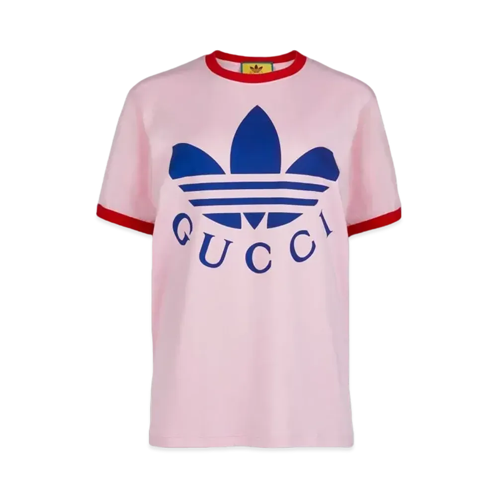 adidas x Gucci Cotton Jersey T-shirt "Light Pink"