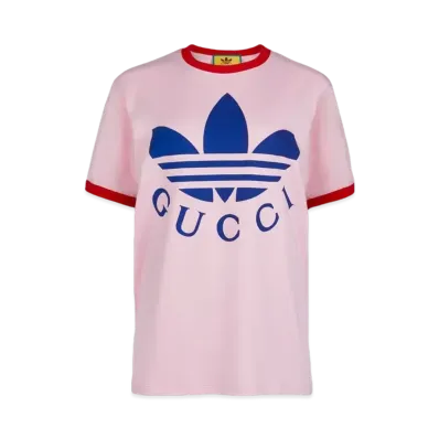 adidas x Gucci Cotton Jersey T-shirt "Light Pink"