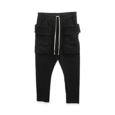 Rick Owens DRKSHDW Creatch Cargo Pants "Black"