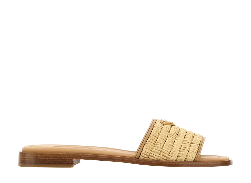 PRADA Women's Crochet Sandals "Beige"