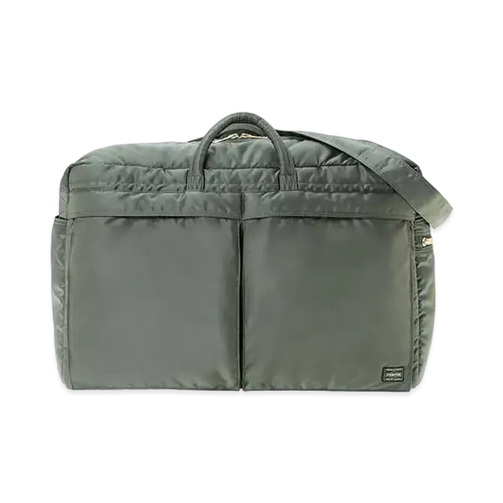 PORTER / TANKER Duffle Bag (L) "Sage Green"