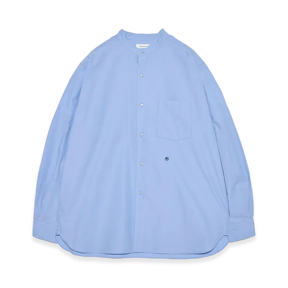 nanamica Band Collar Wind Shirt "Sax"
