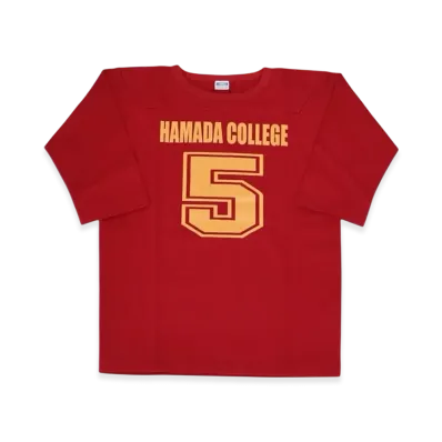 SAPEur x MASATOSHI HAMADA Youth Hamada College Football Tee 3/4 Sleeve "Red"