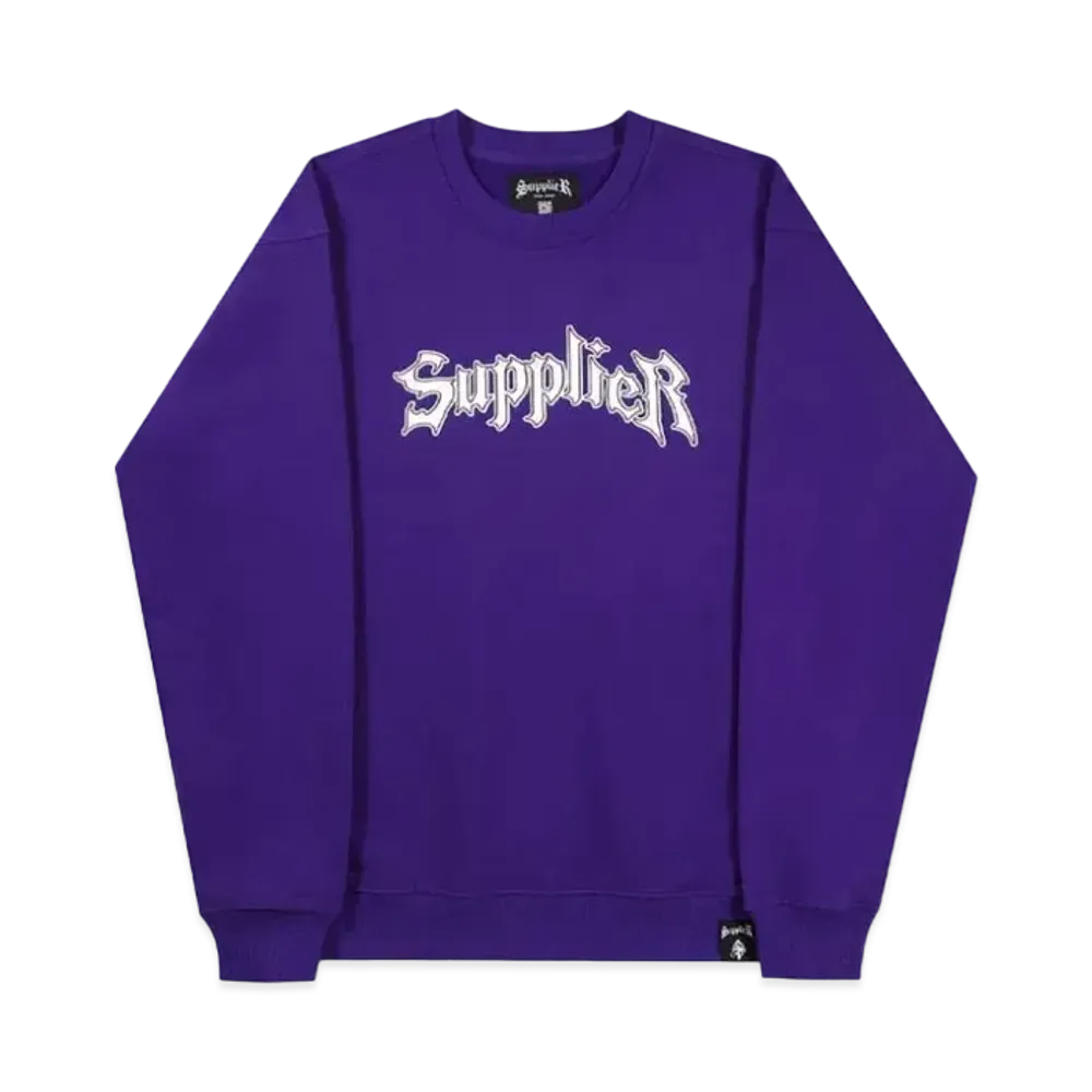 SUPPLIER Iron Logo Crewneck "Purple"