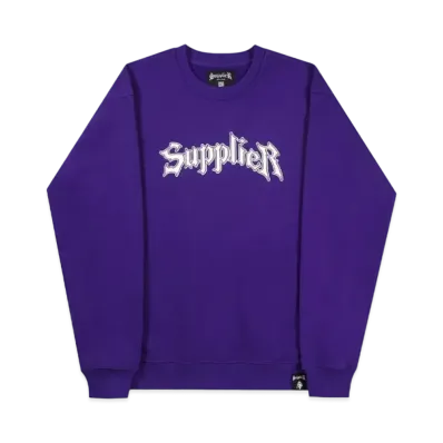 SUPPLIER Iron Logo Crewneck "Purple"