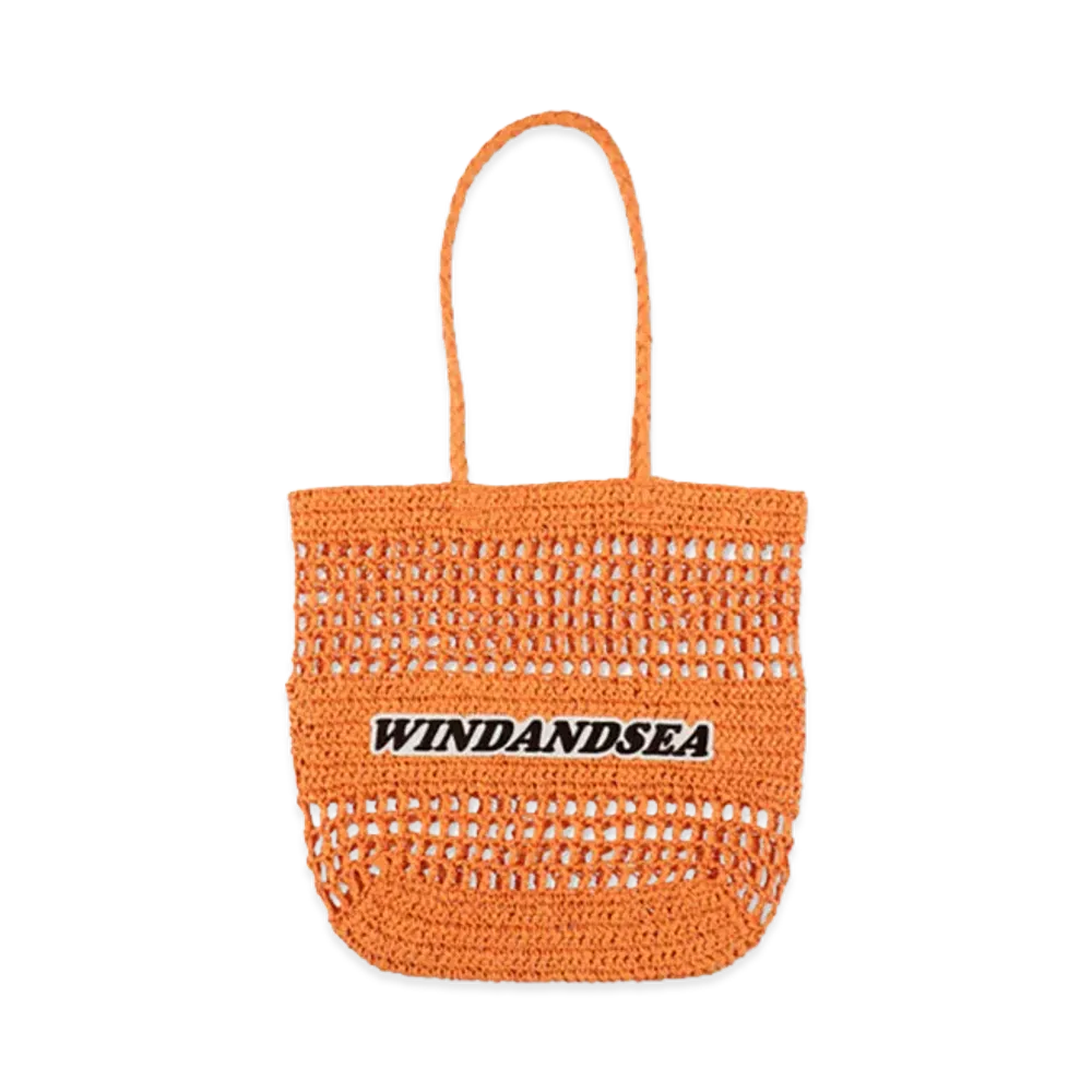 WIND AND SEA Paper Mesh Tote "Orange"