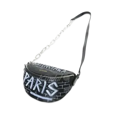 BALENCIAGA Graffiti Souvenir Belt Bag