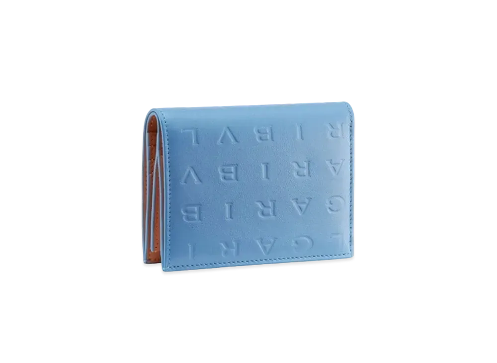BVLGARI BVLGARI Logo Infinitum Compact Wallet "Blue"