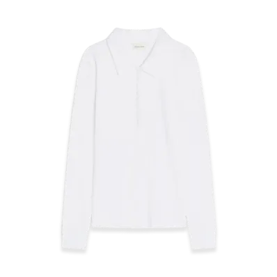 DRIES VAN NOTEN Women's Jersey Polo Shirt "White"